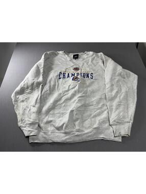 St. Louis Rams NFL Football Workout Running Jogging Grey Sweatshirt Size L